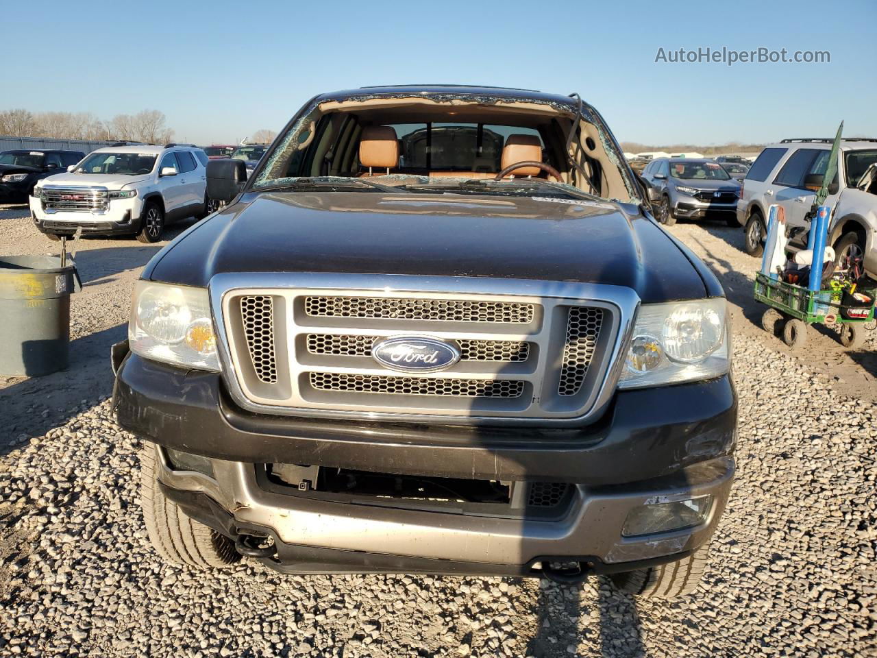 2005 Ford F150 Supercrew Brown vin: 1FTPW14565KD46008