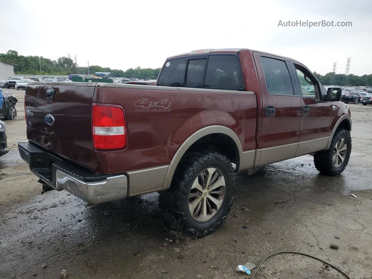 2005 Ford F150 Supercrew Brown vin: 1FTPW14565KE27946