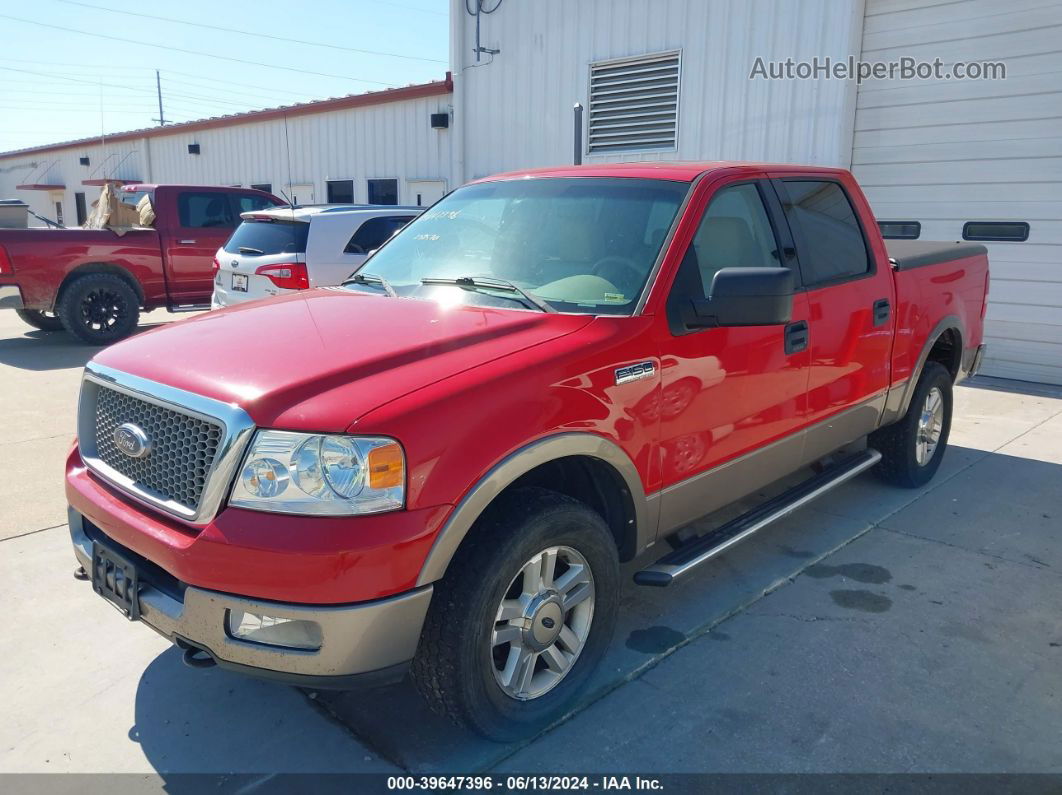 2004 Ford F-150 Fx4/lariat/xlt Red vin: 1FTPW14574KB70357