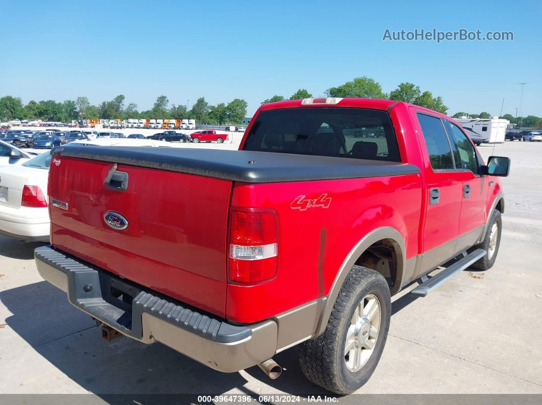 2004 Ford F-150 Fx4/lariat/xlt Red vin: 1FTPW14574KB70357