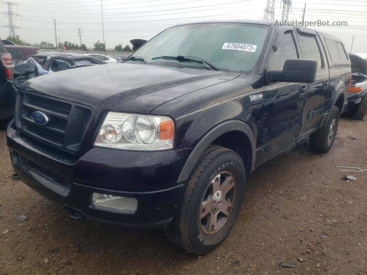 2004 Ford F150 Supercrew Black vin: 1FTPW14574KC26782