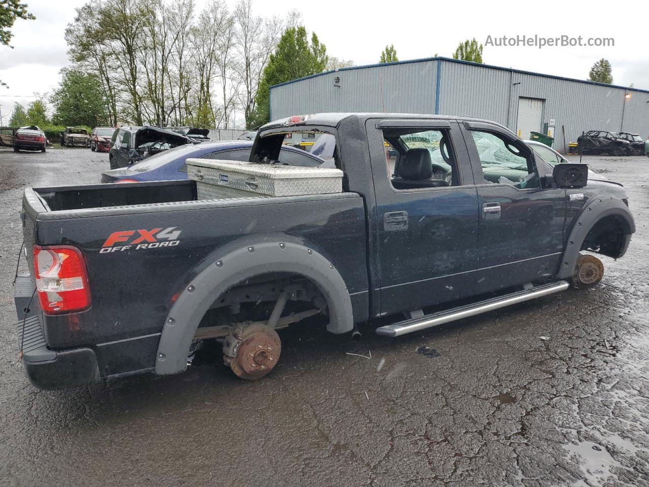 2004 Ford F150 Supercrew Black vin: 1FTPW14574KC58258