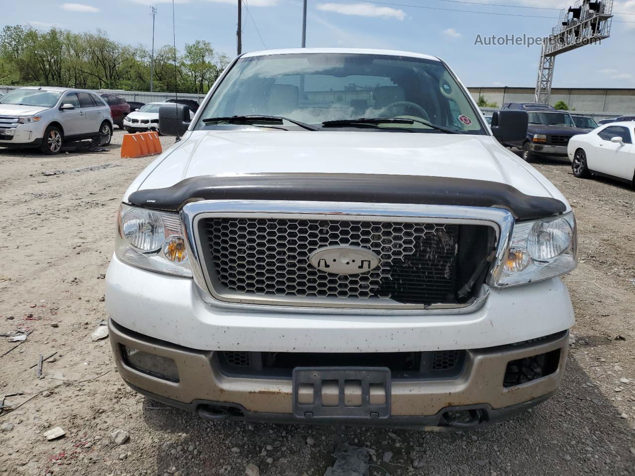 2004 Ford F150 Supercrew White vin: 1FTPW14574KC84018