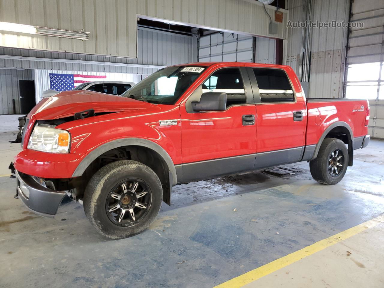 2005 Ford F150 Supercrew Красный vin: 1FTPW14575FA17455