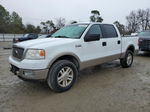 2005 Ford F150 Supercrew White vin: 1FTPW14575KC54552