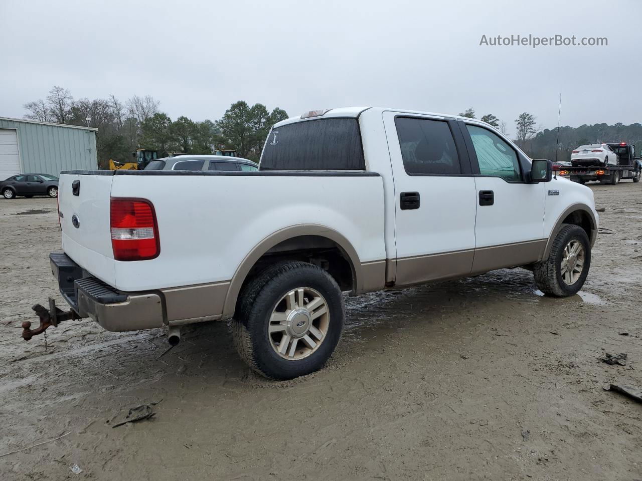 2005 Ford F150 Supercrew White vin: 1FTPW14575KC54552