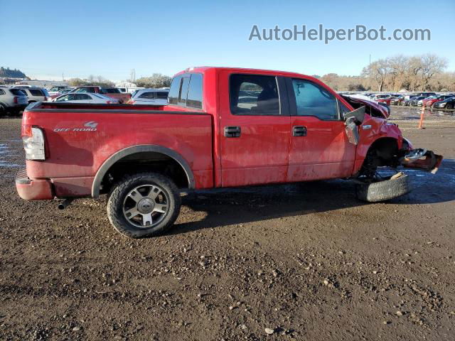 2005 Ford F150 Supercrew Красный vin: 1FTPW14575KC64515