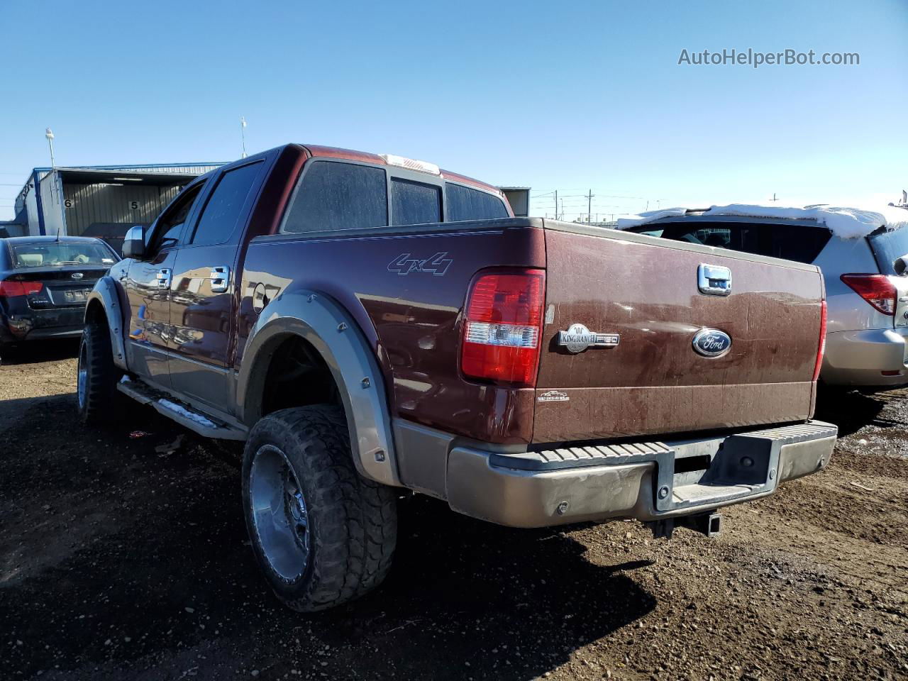 2005 Ford F150 Supercrew Brown vin: 1FTPW14575KD18959