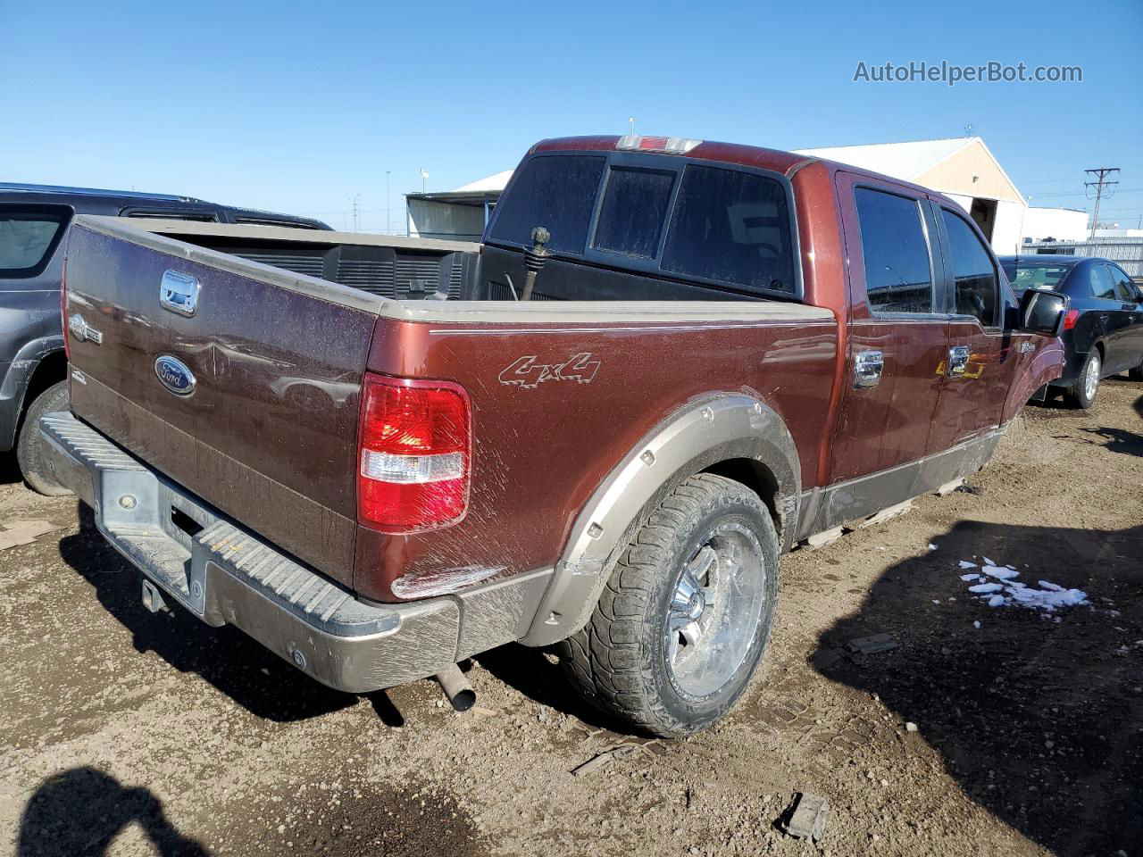 2005 Ford F150 Supercrew Коричневый vin: 1FTPW14575KD18959