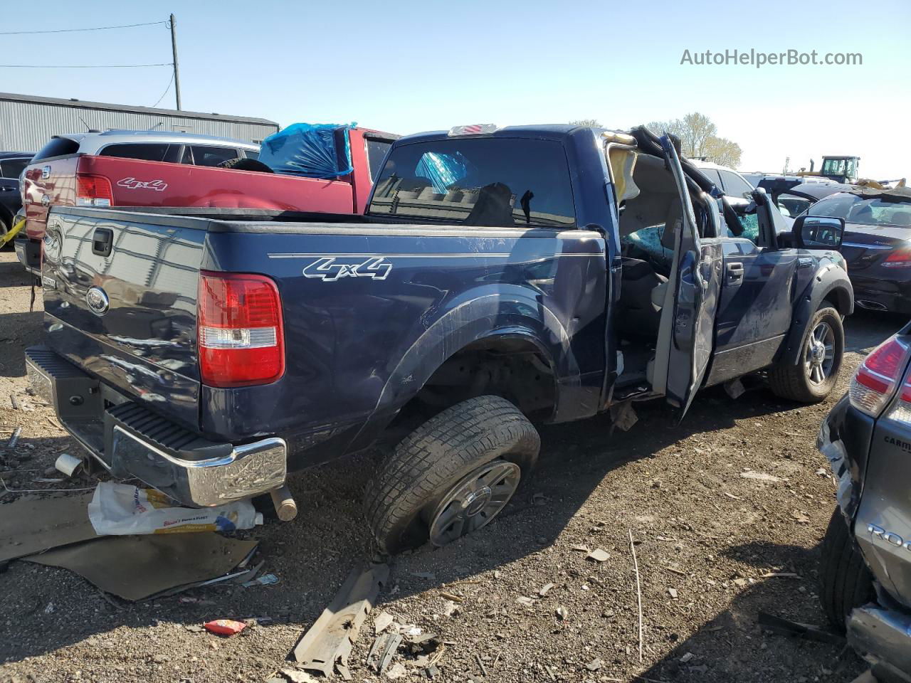 2005 Ford F150 Supercrew Blue vin: 1FTPW14575KE56274