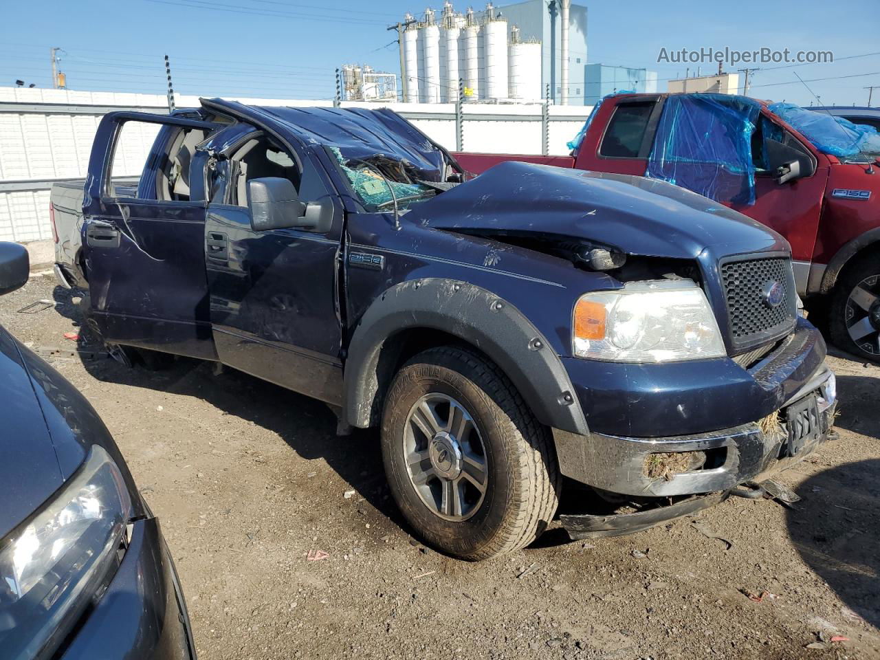 2005 Ford F150 Supercrew Blue vin: 1FTPW14575KE56274