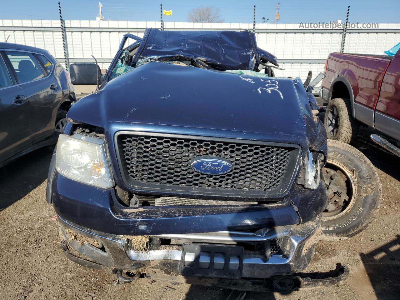 2005 Ford F150 Supercrew Blue vin: 1FTPW14575KE56274