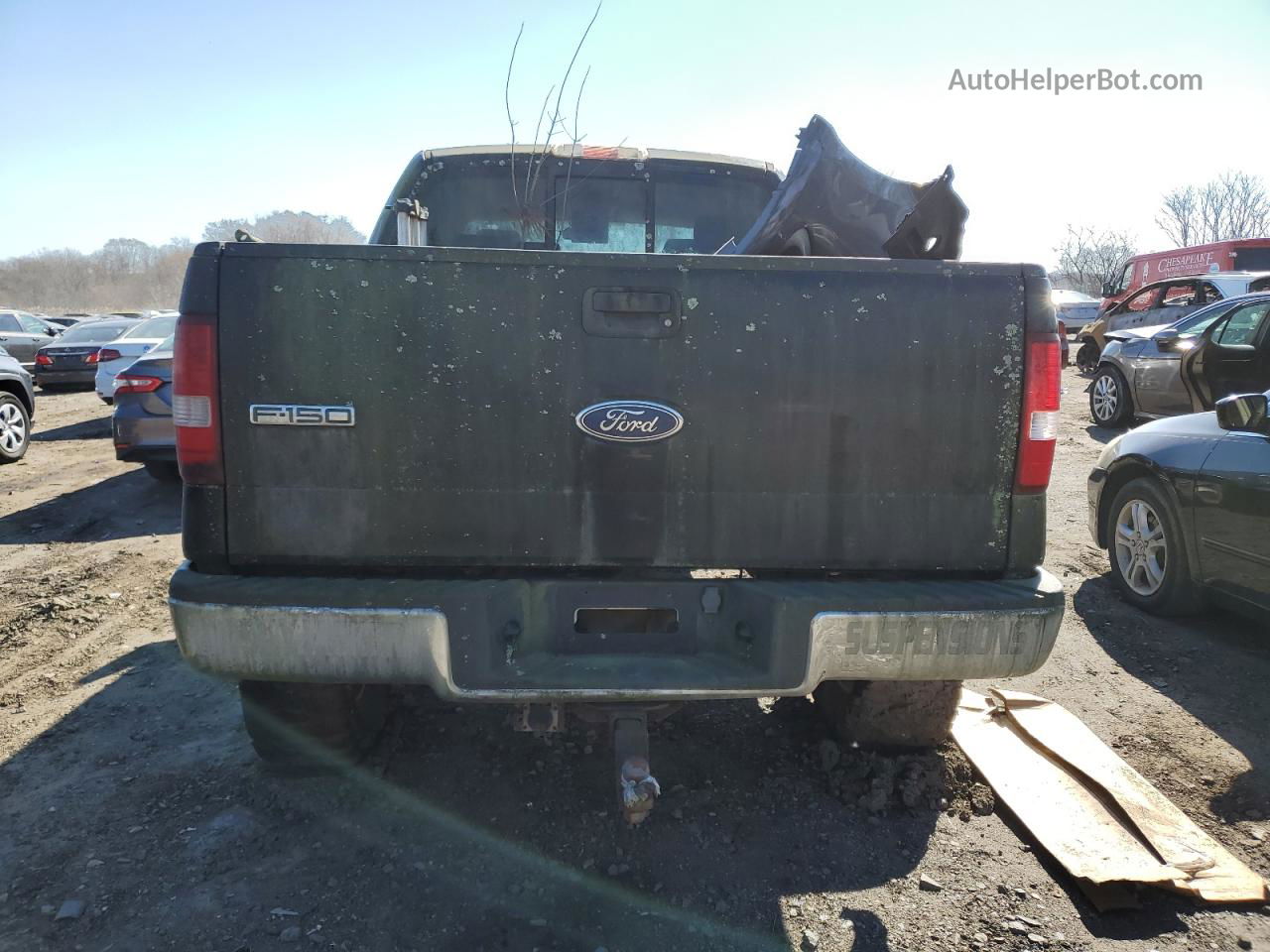 2004 Ford F150 Supercrew Black vin: 1FTPW14584KB67418