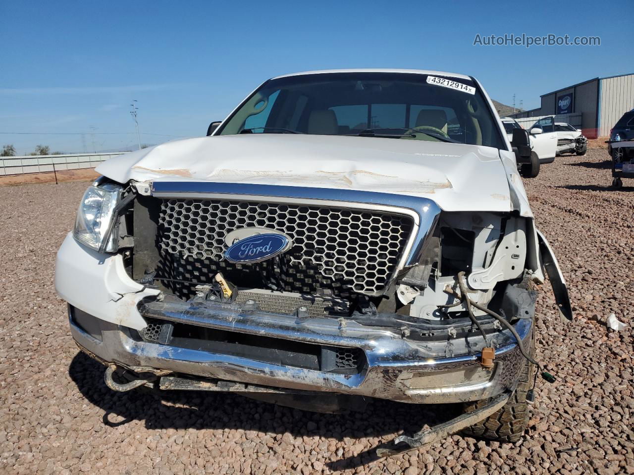 2004 Ford F150 Supercrew White vin: 1FTPW14584KB84767