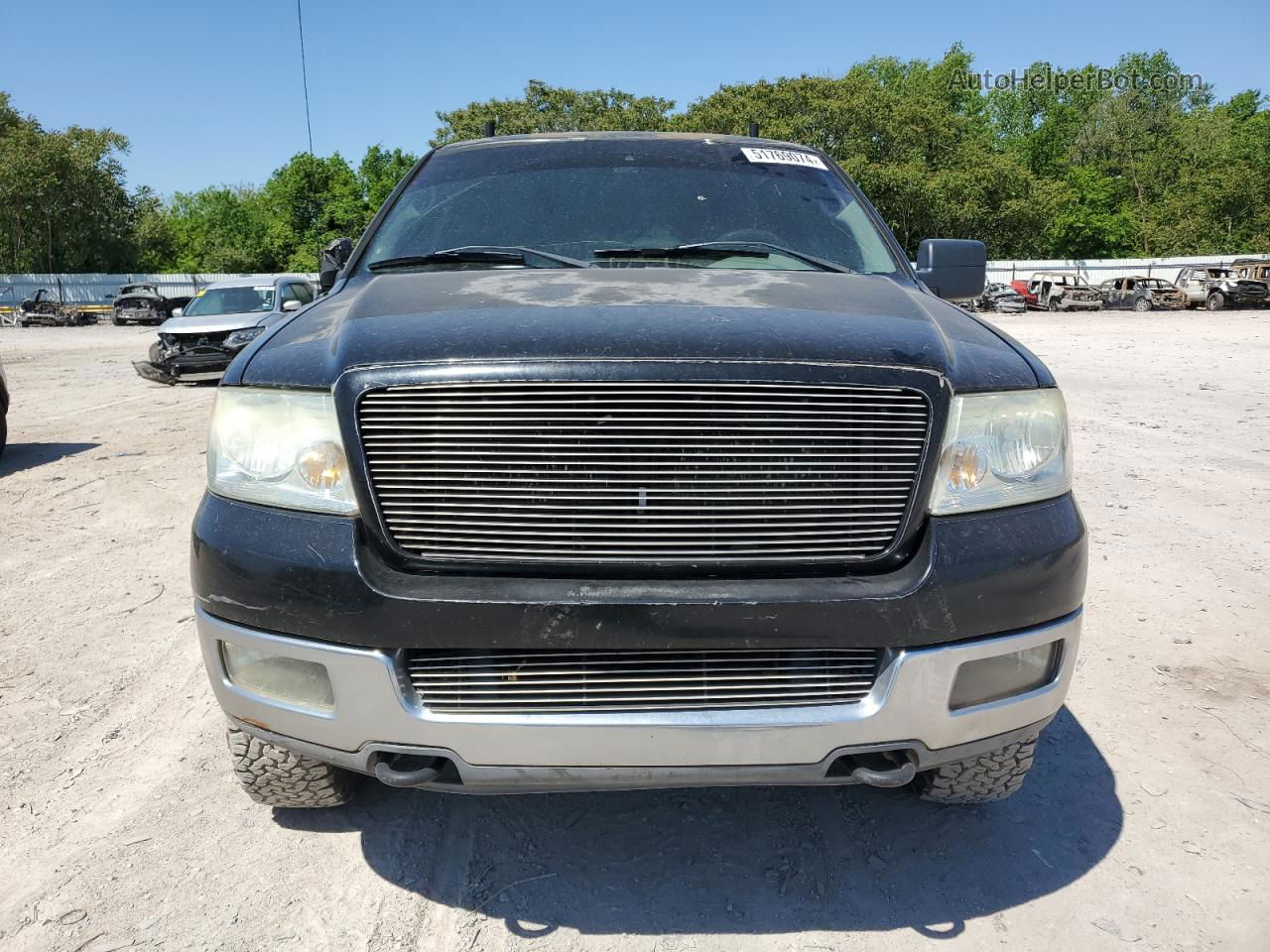 2004 Ford F150 Supercrew Black vin: 1FTPW14584KD34635