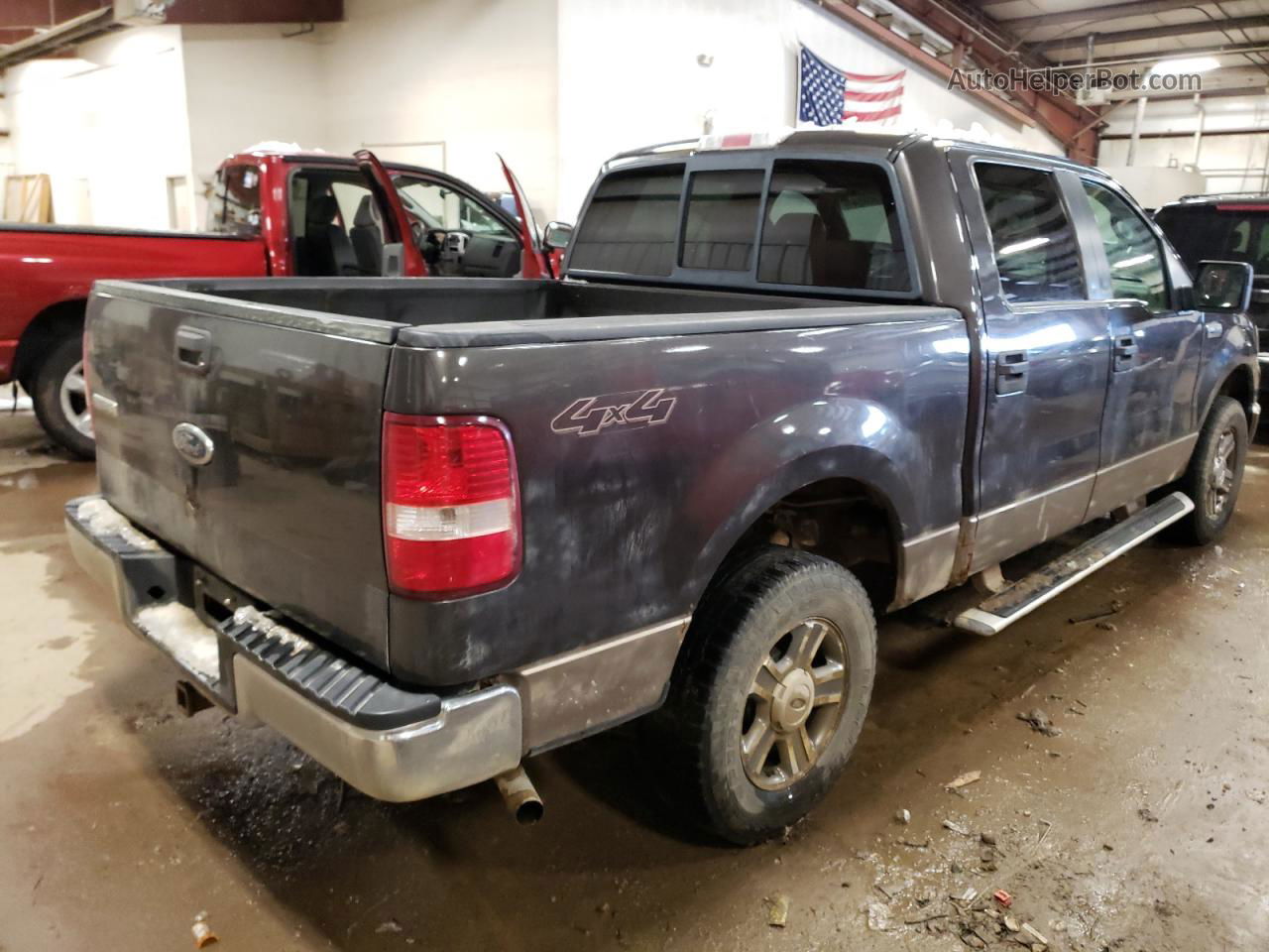 2005 Ford F150 Supercrew Gray vin: 1FTPW14585FB02384