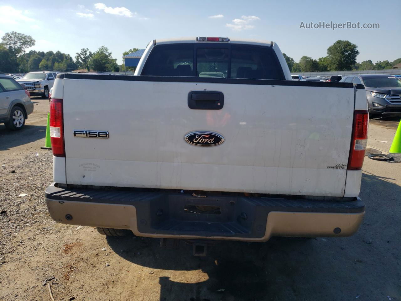 2005 Ford F150 Supercrew White vin: 1FTPW14585FB15667