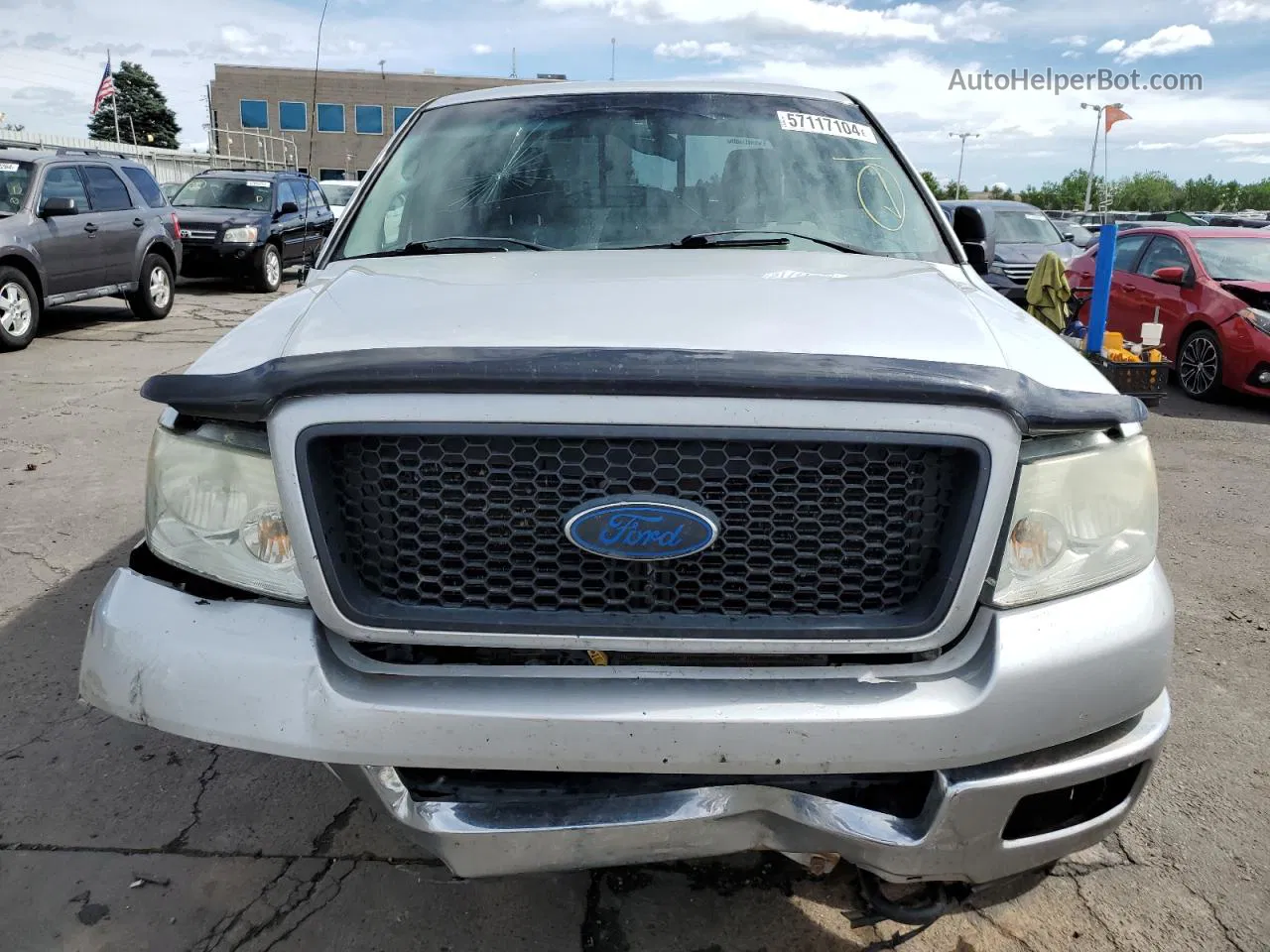 2004 Ford F150 Supercrew Silver vin: 1FTPW14594KB70070