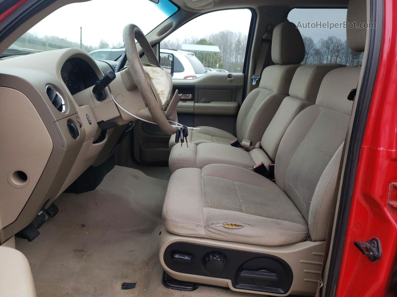 2004 Ford F150 Supercrew Red vin: 1FTPW14594KC23690