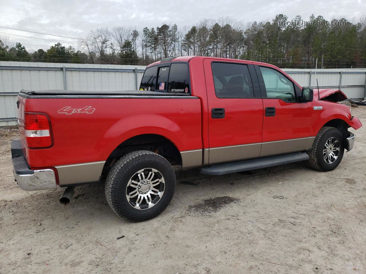 2004 Ford F150 Supercrew Red vin: 1FTPW14594KC23690