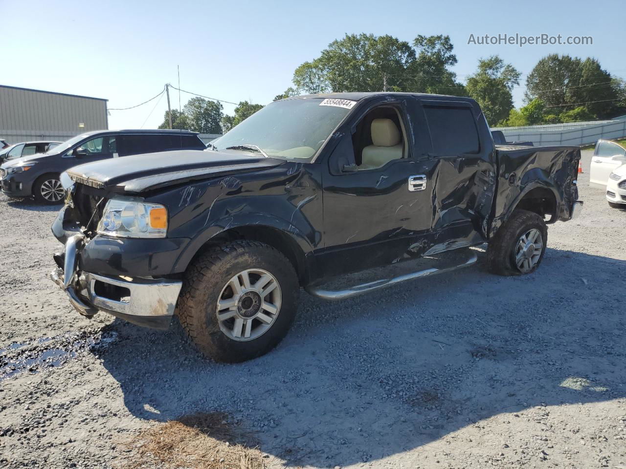 2004 Ford F150 Supercrew Black vin: 1FTPW14594KC59122