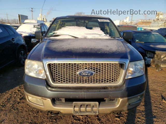 2004 Ford F150 Supercrew Blue vin: 1FTPW14594KC63395