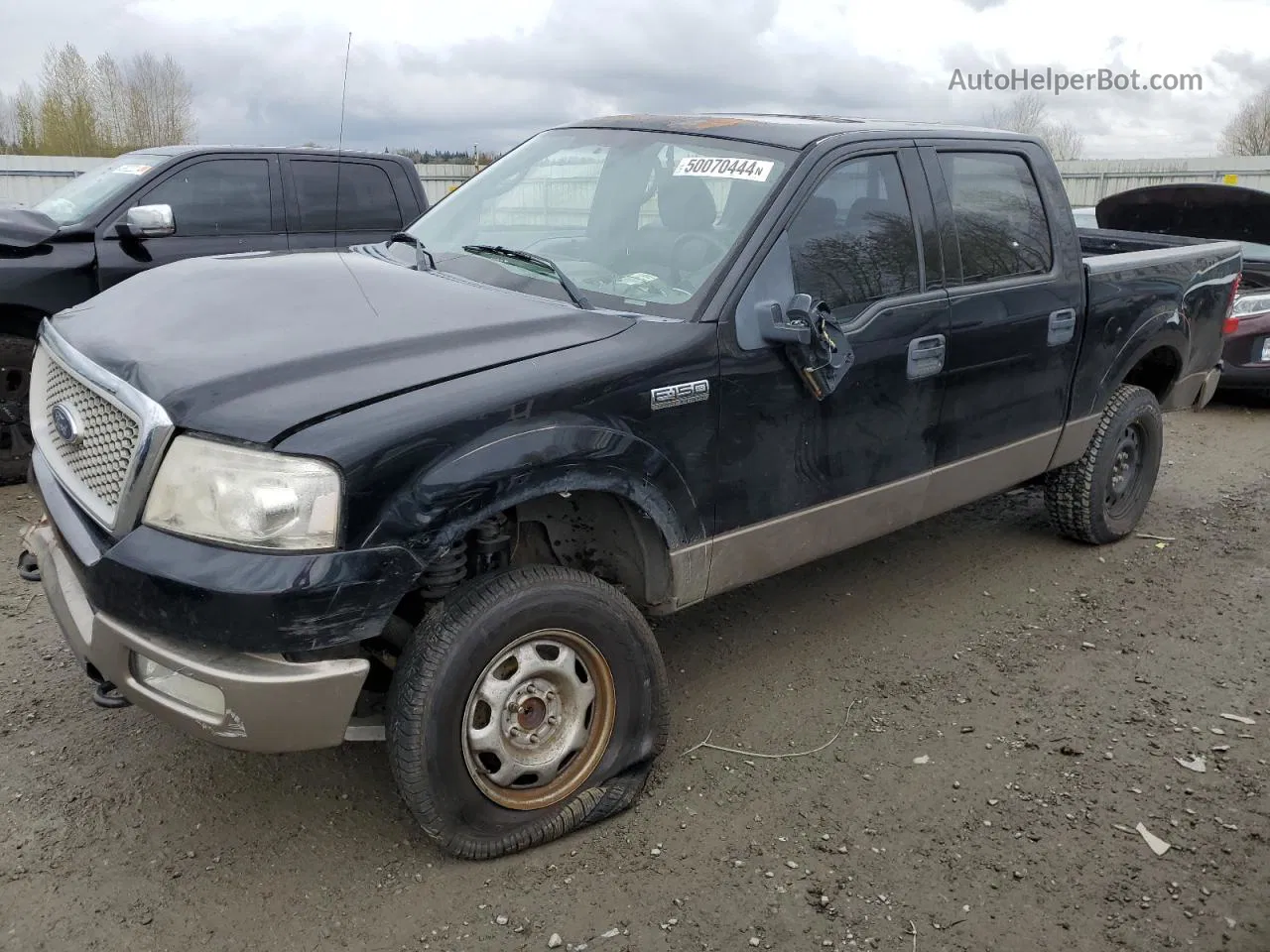 2004 Ford F150 Supercrew Black vin: 1FTPW14594KD51685