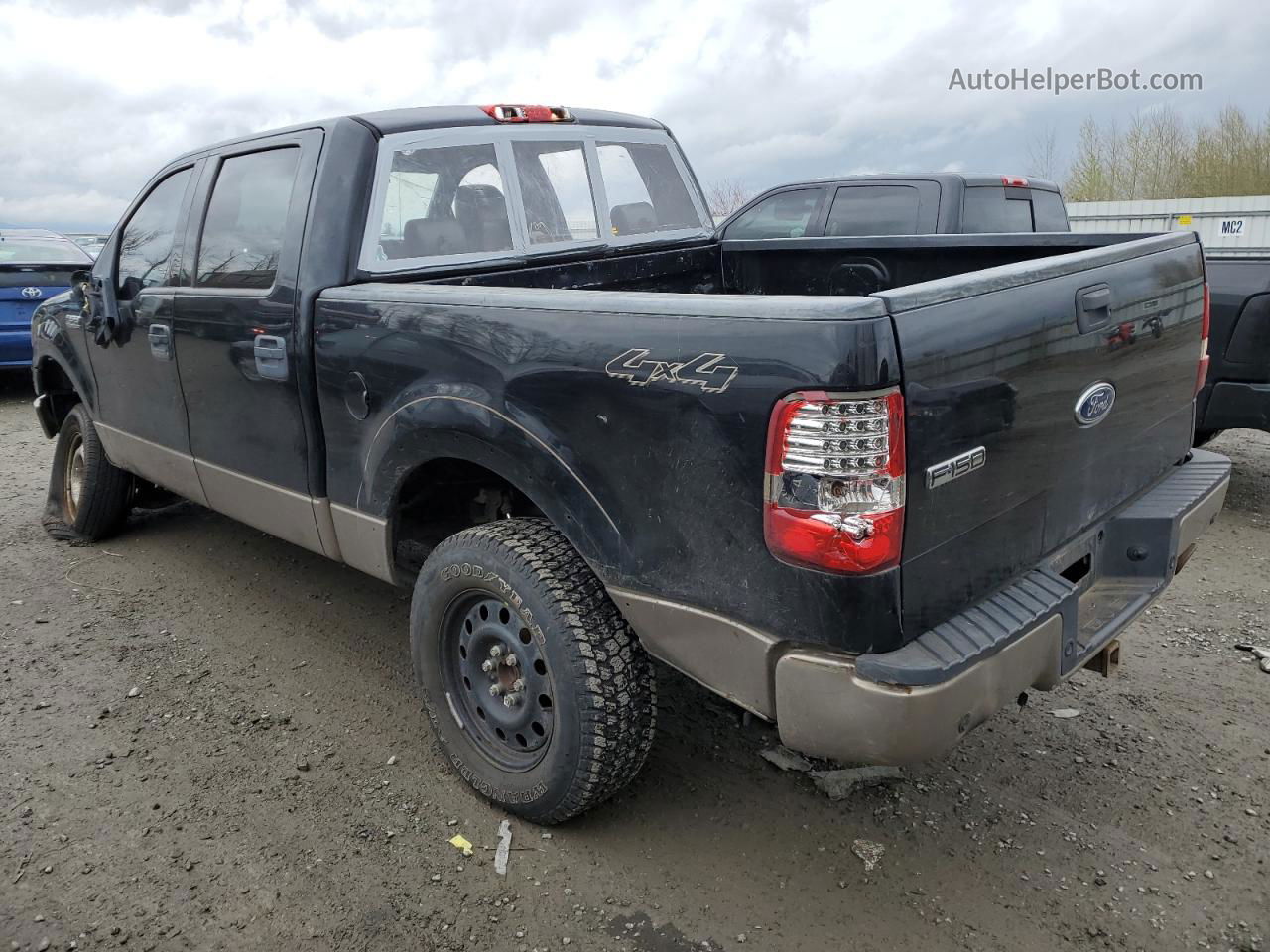 2004 Ford F150 Supercrew Black vin: 1FTPW14594KD51685