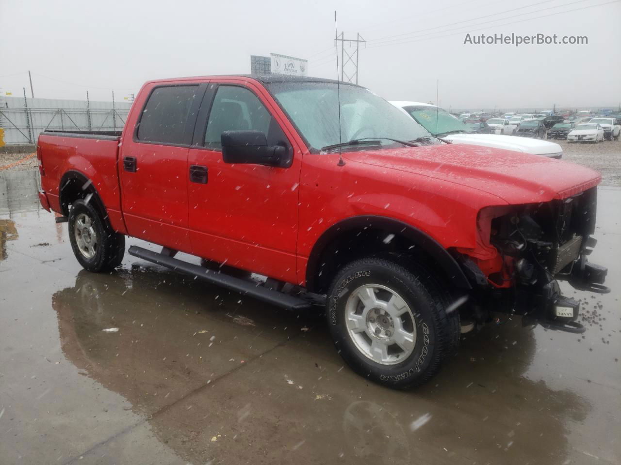 2005 Ford F150 Supercrew Красный vin: 1FTPW14595FA05727