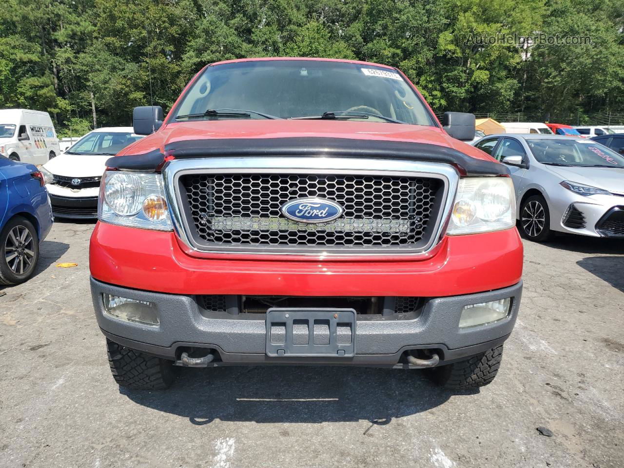 2005 Ford F150 Supercrew Красный vin: 1FTPW14595FA49999