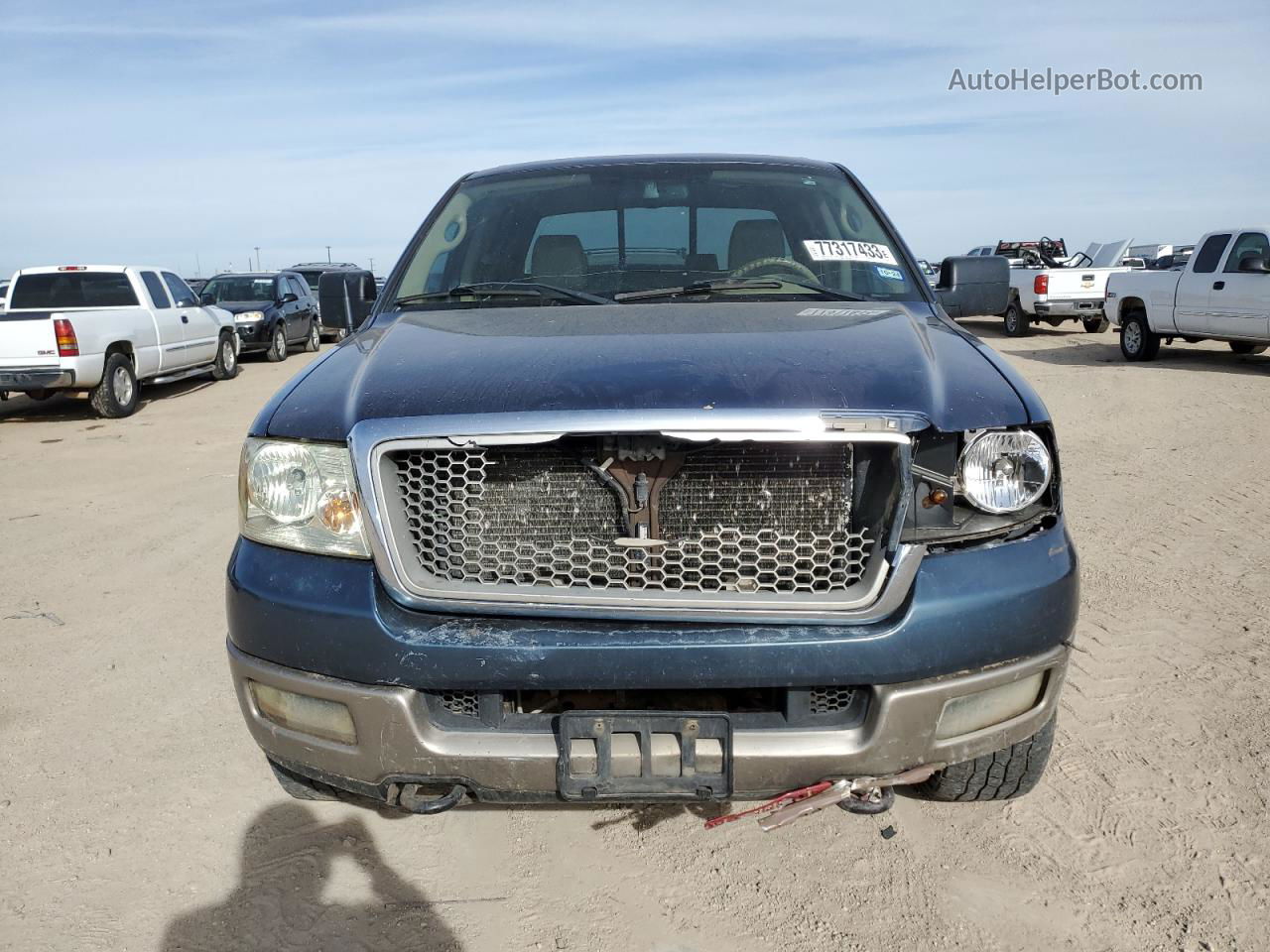 2005 Ford F150 Supercrew Blue vin: 1FTPW14595FA68892