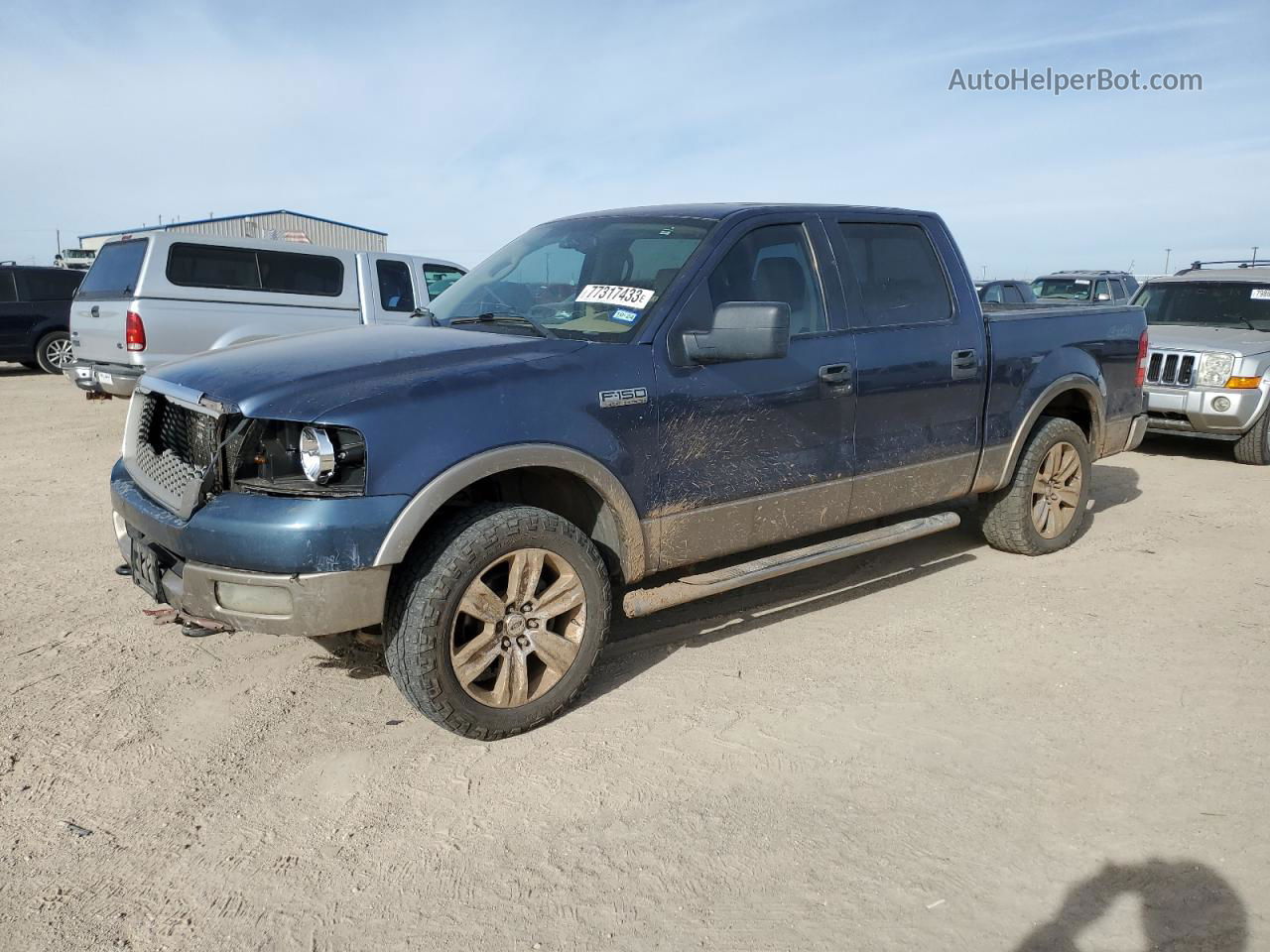 2005 Ford F150 Supercrew Blue vin: 1FTPW14595FA68892