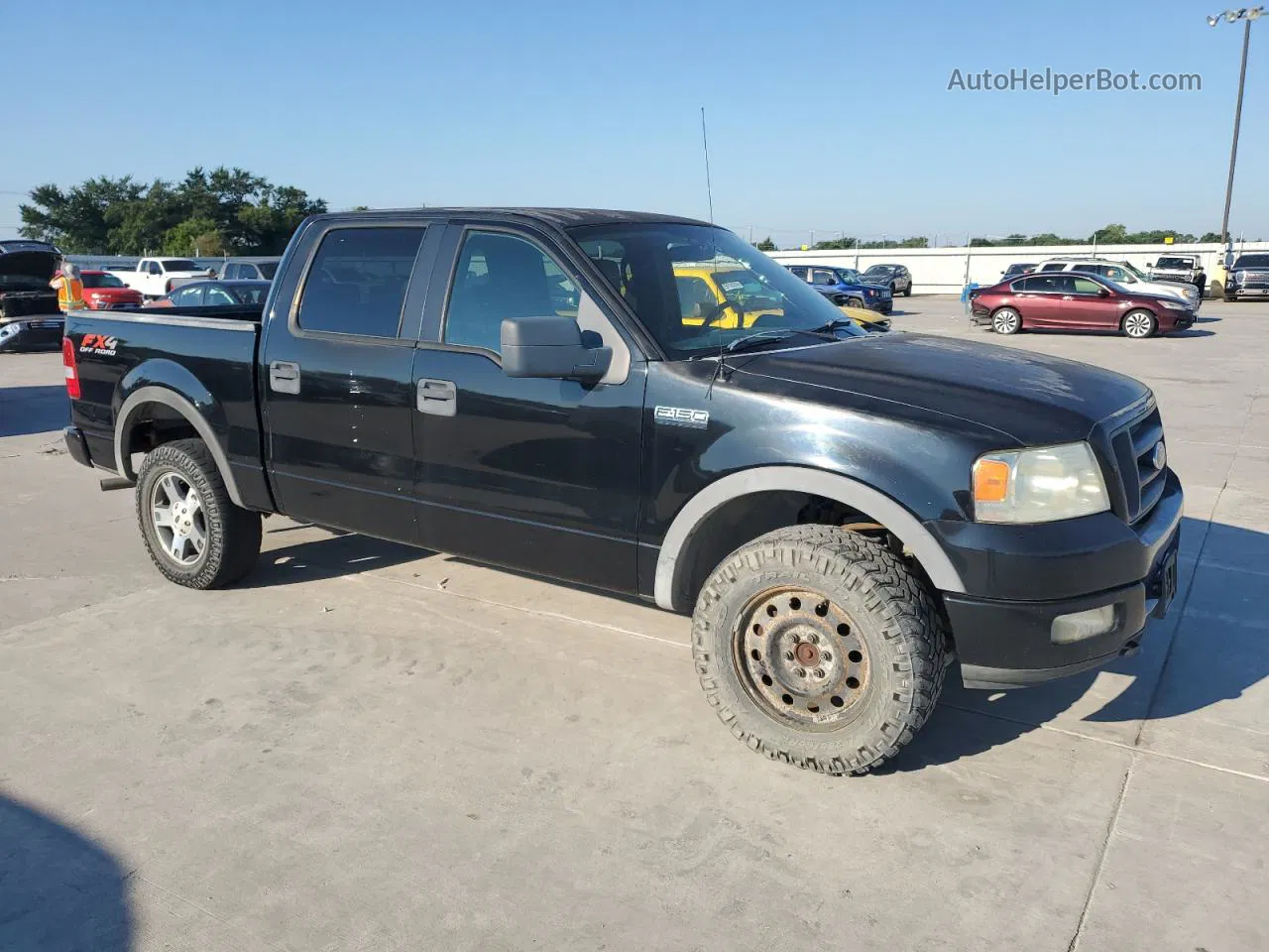 2005 Ford F150 Supercrew Black vin: 1FTPW14595KC37476