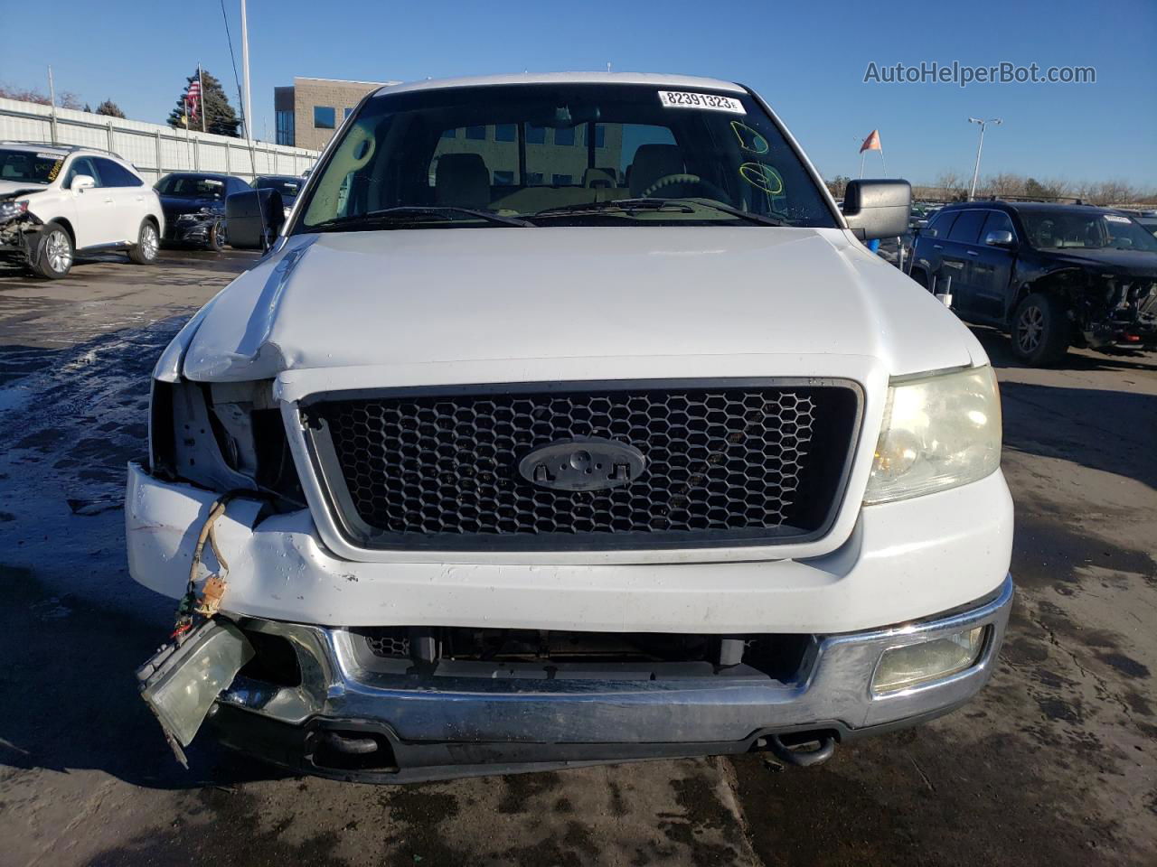 2005 Ford F150 Supercrew White vin: 1FTPW14595KF03546