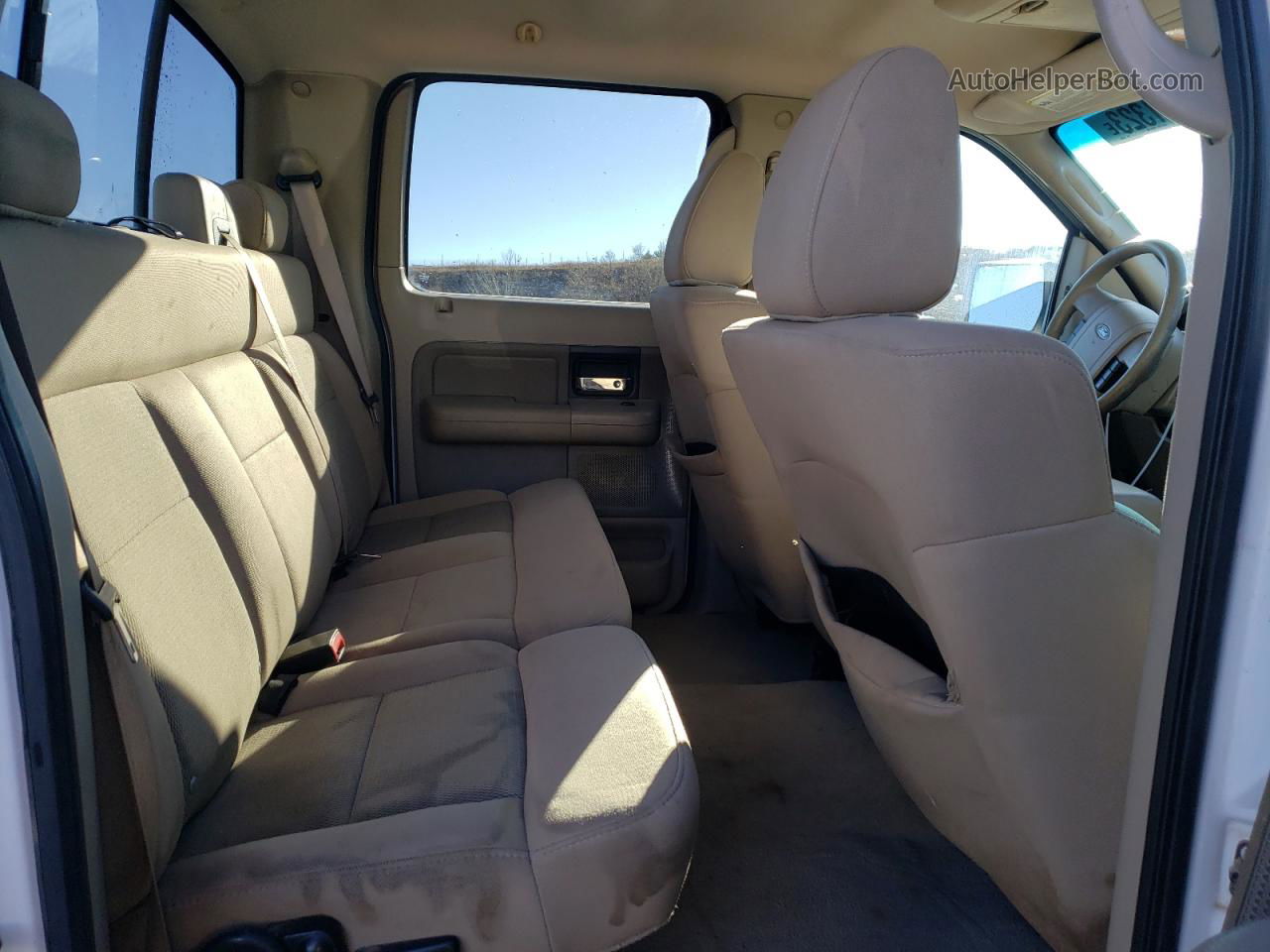 2005 Ford F150 Supercrew White vin: 1FTPW14595KF03546