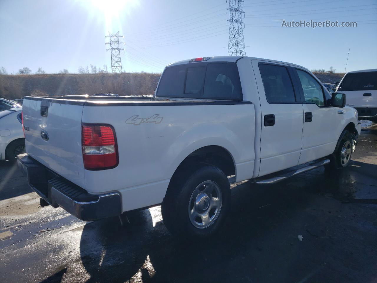 2005 Ford F150 Supercrew White vin: 1FTPW14595KF03546