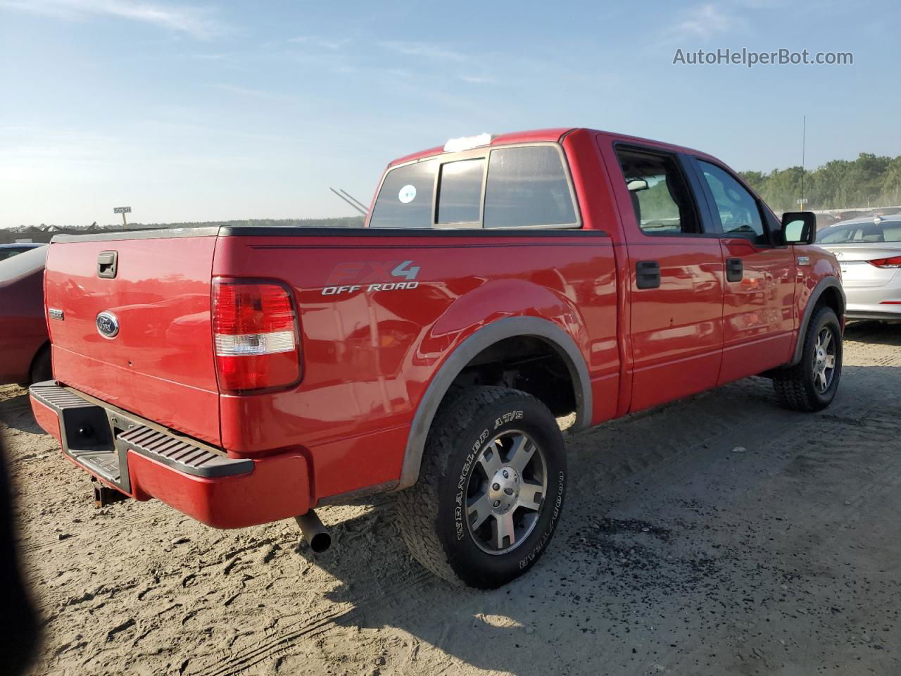 2004 Ford F150 Supercrew Red vin: 1FTPW145X4KC57816