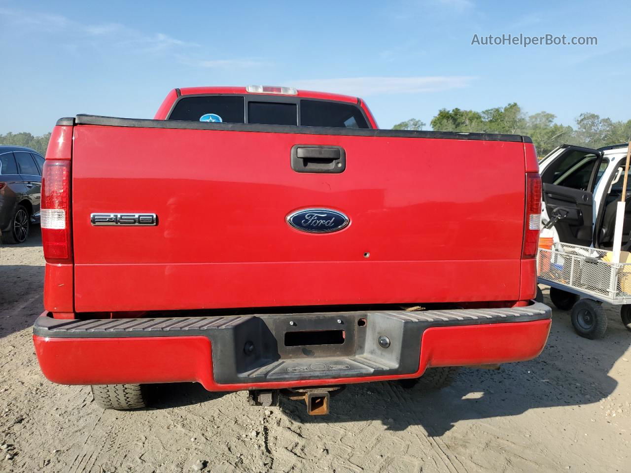 2004 Ford F150 Supercrew Red vin: 1FTPW145X4KC57816