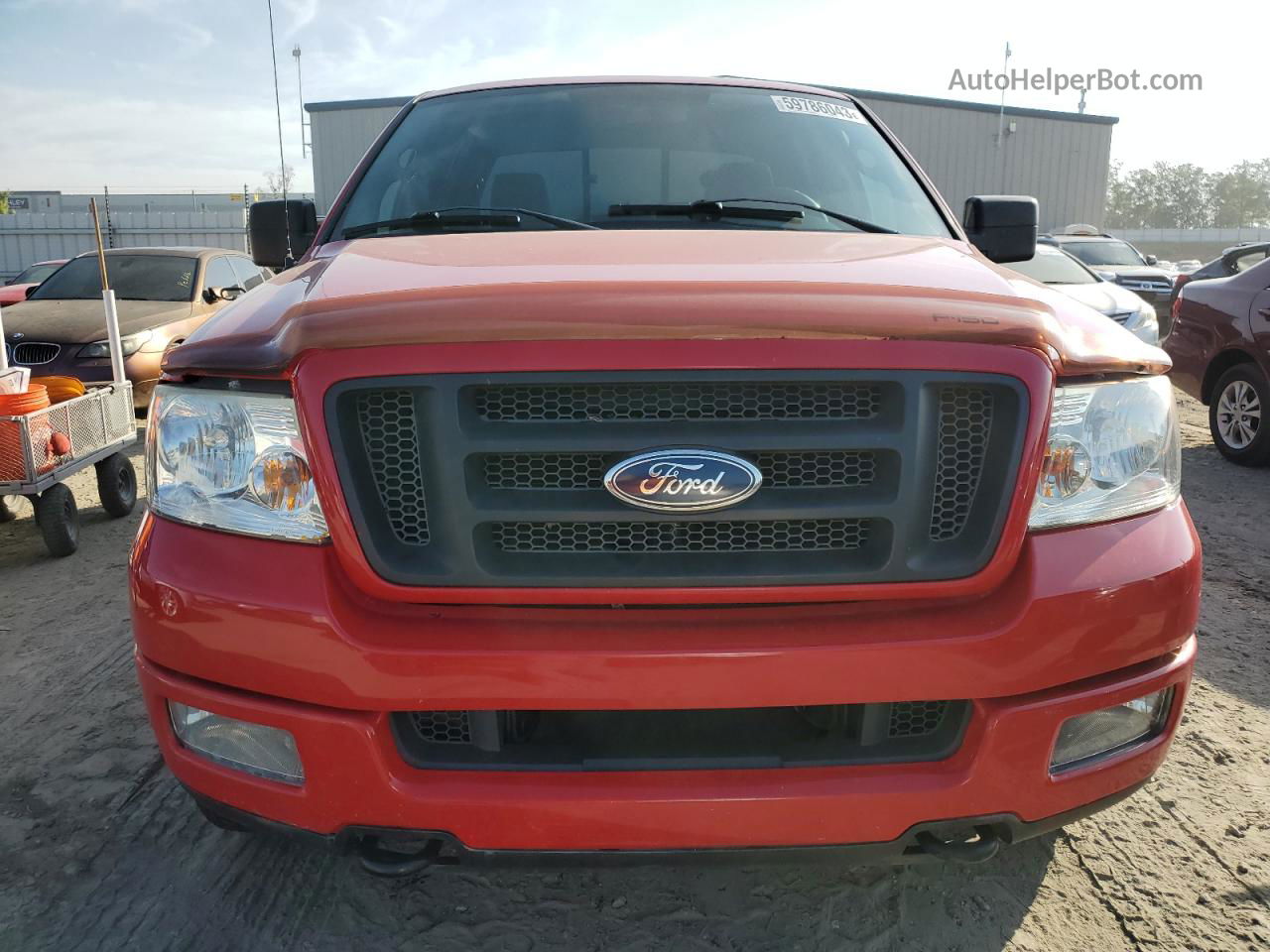 2004 Ford F150 Supercrew Red vin: 1FTPW145X4KC57816