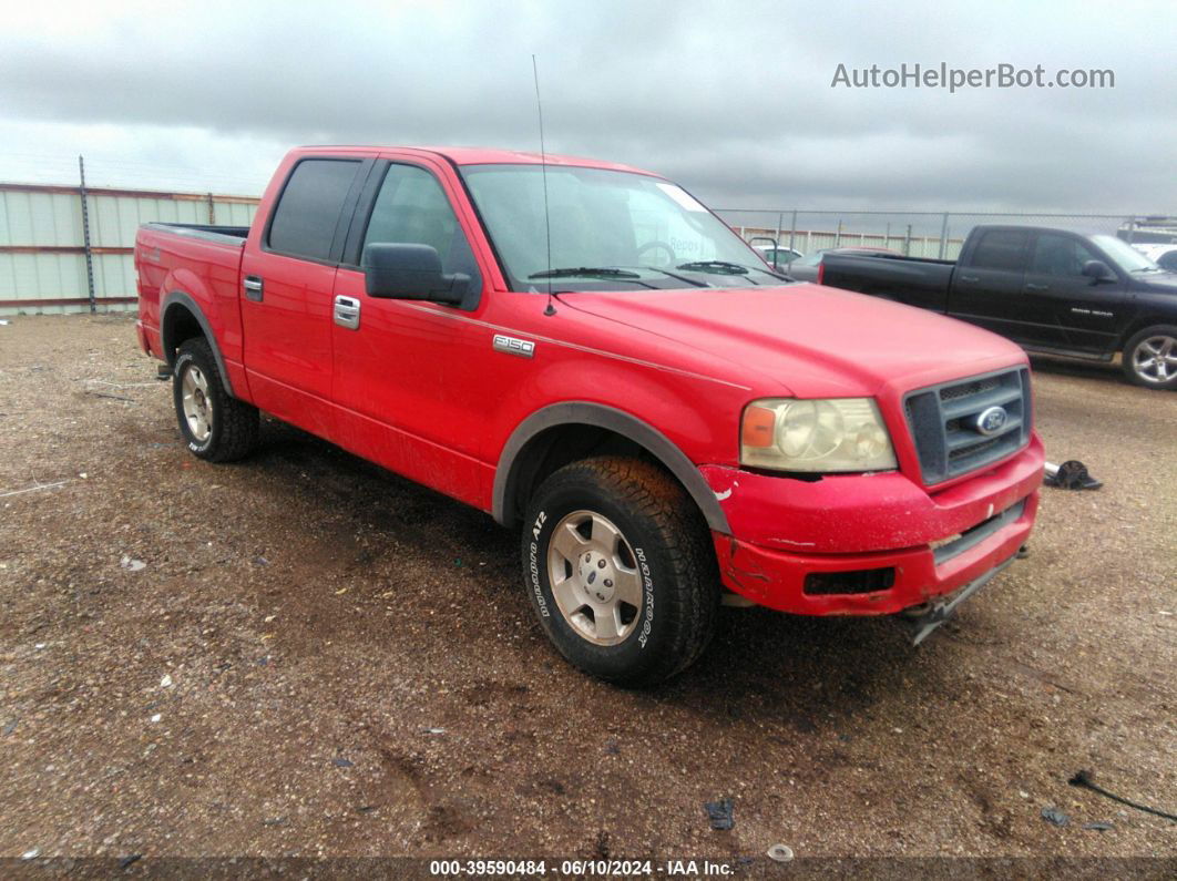 2004 Ford F-150 Fx4/lariat/xlt Red vin: 1FTPW145X4KC92341