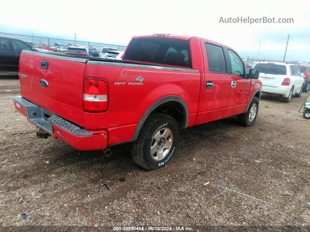 2004 Ford F-150 Fx4/lariat/xlt Red vin: 1FTPW145X4KC92341