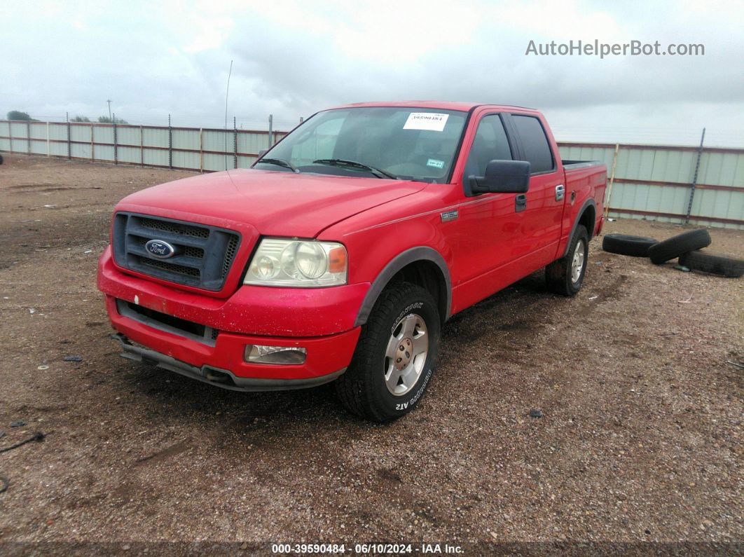 2004 Ford F-150 Fx4/lariat/xlt Red vin: 1FTPW145X4KC92341