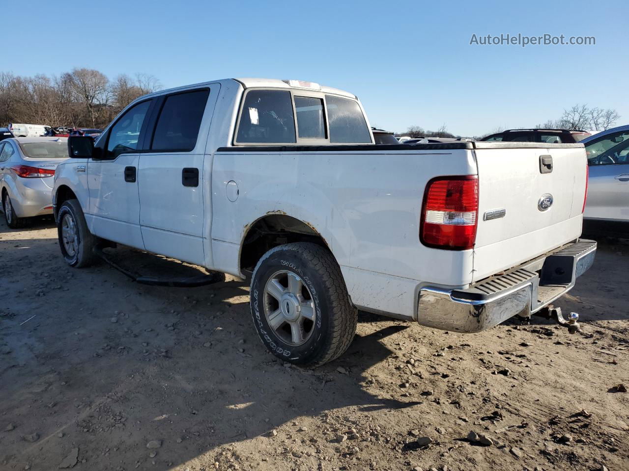 2004 Ford F150 Supercrew White vin: 1FTPW145X4KD30280