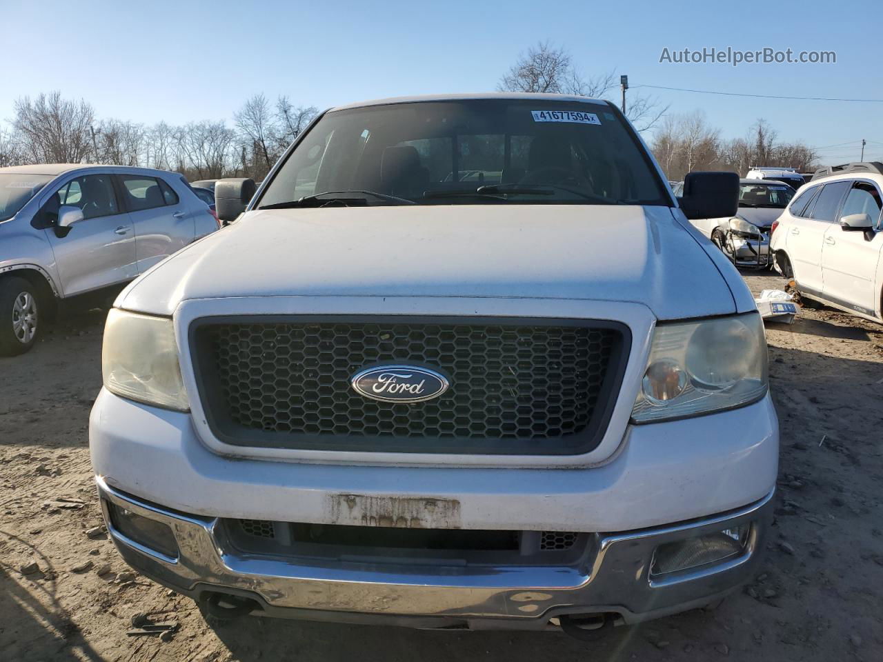 2004 Ford F150 Supercrew White vin: 1FTPW145X4KD30280