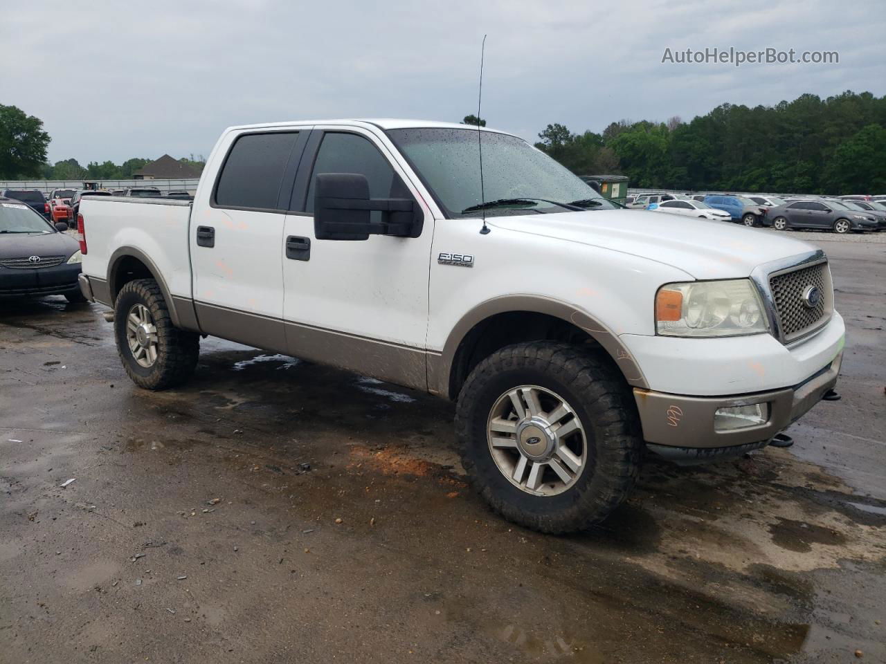 2005 Ford F150 Supercrew White vin: 1FTPW145X5FA00939