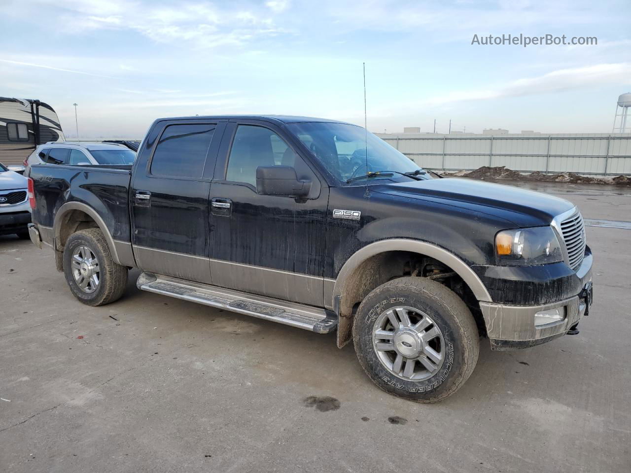 2005 Ford F150 Supercrew Black vin: 1FTPW145X5FA18180