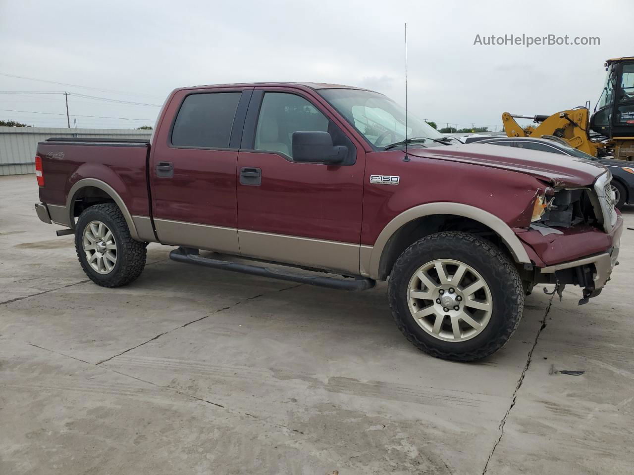 2005 Ford F150 Supercrew Maroon vin: 1FTPW145X5FB04931