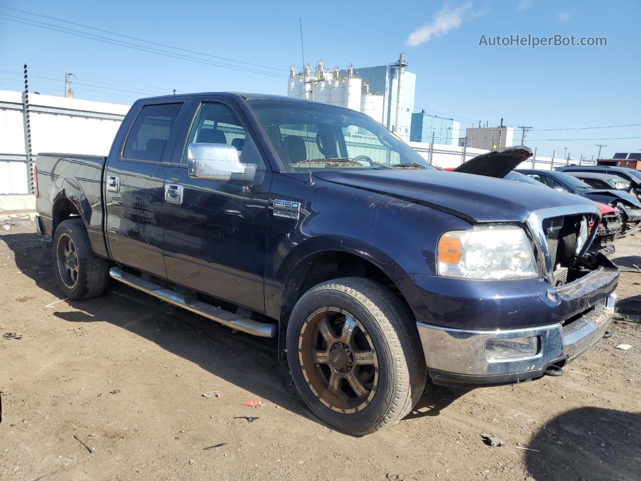 2005 Ford F150 Supercrew Blue vin: 1FTPW145X5FB37914