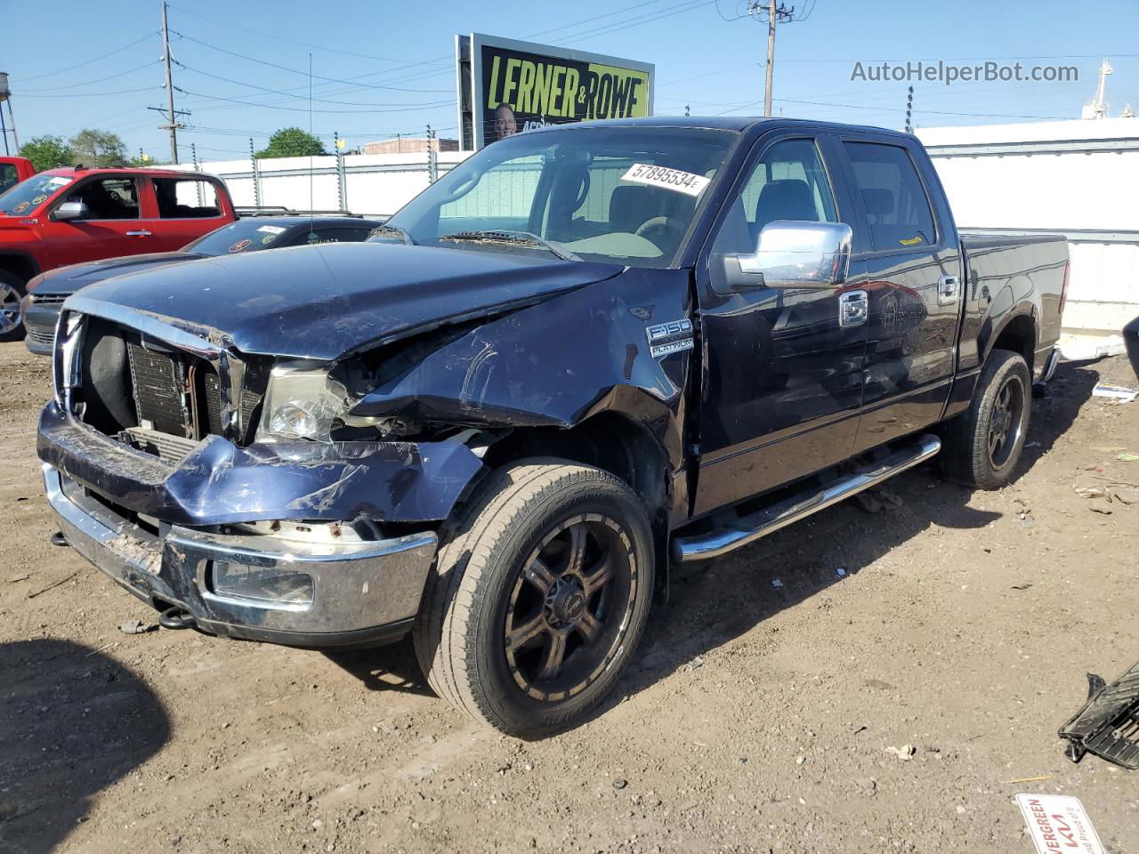 2005 Ford F150 Supercrew Blue vin: 1FTPW145X5FB37914