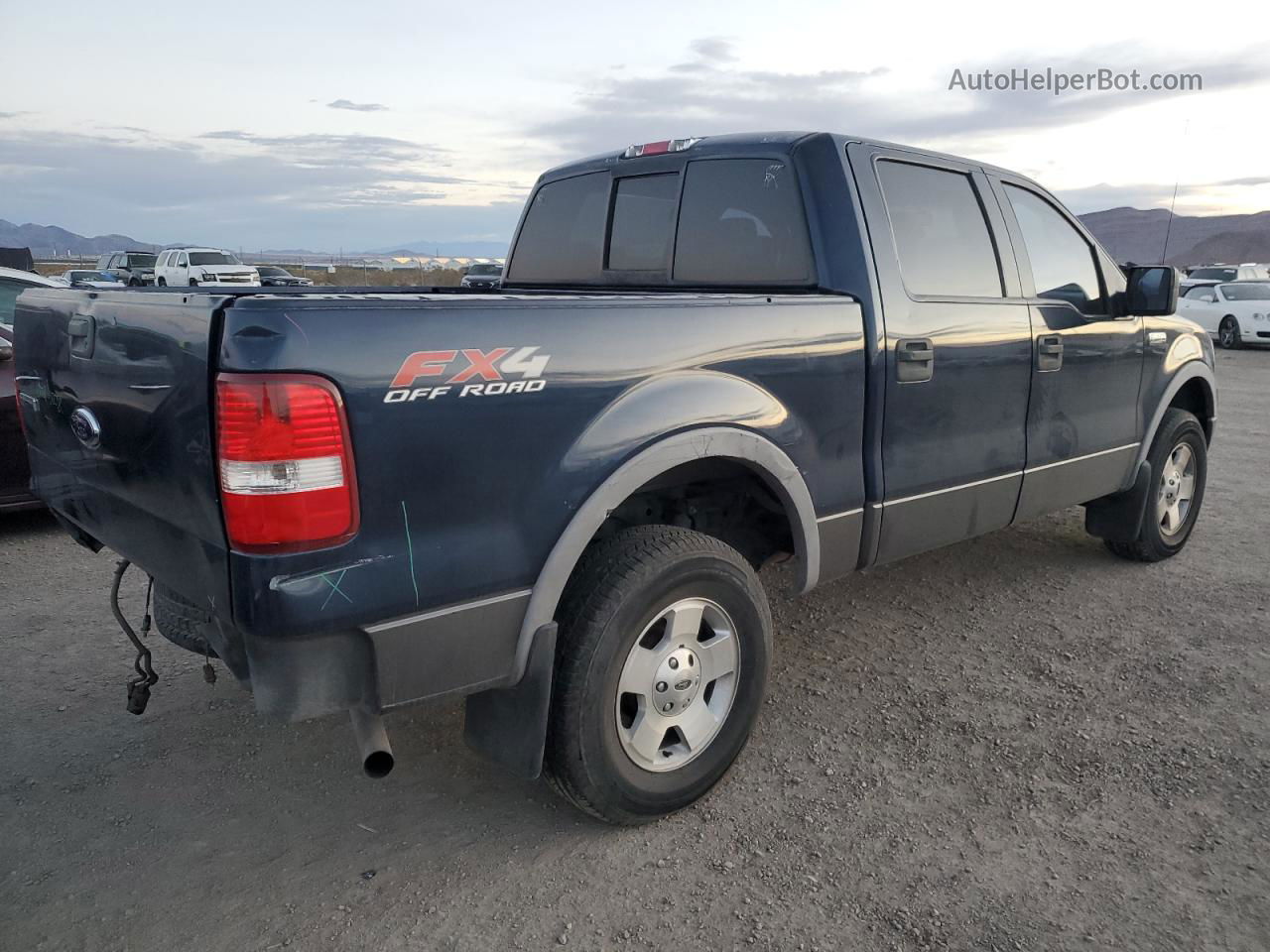 2005 Ford F150 Supercrew Blue vin: 1FTPW145X5FB66619